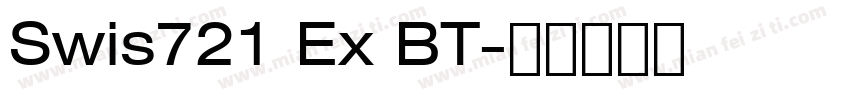 Swis721 Ex BT字体转换